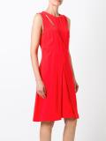 sleeveless flared dress