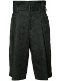 belted cropped trousers