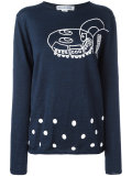 printed knitted sweater