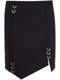 piercing detail asymmetric skirt