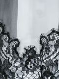 lace application striped T-shirt