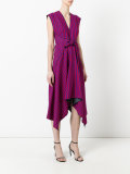 trapeze hem midi dress