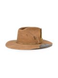 feather detail hat