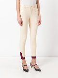 Web zipped cuff trousers