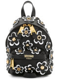 floral embellished backpack