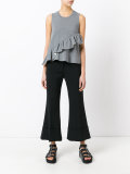ruffled trim top 
