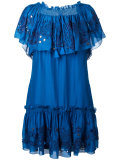 embroidered off-the-shoulder dress