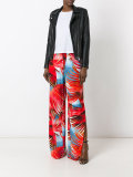 tropical print palazzo pants