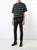 deconstructed stripe T-shirt