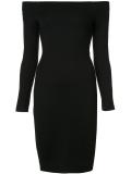 off-shoulders fitted dress