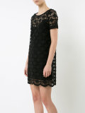 floral embroidered shift dress