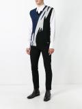 Tiger Flash lamé V-neck vest
