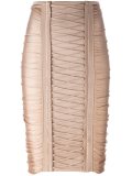 lace-up pencil skirt