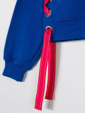 lace-up detail sweatshirt 