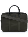 logo plaque laptop bag 