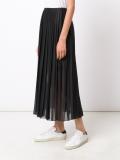 pleated maxi skirt