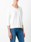 three-quarters sleeve sweatshirt