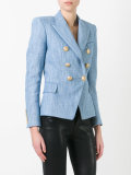 denim woven blazer