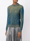 ribbed faded effect jumper