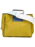 metallic double handles tote
