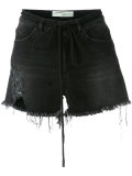  frayed denim shorts 
