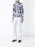 metallic effect trousers 
