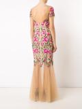 floral embroidery dress