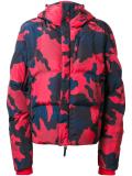 camouflage hooded padded jacket
