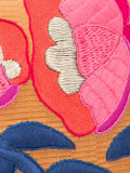 embroidered flowers clutch bag 