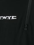 embroidered logo zip-up sweatshirt