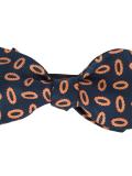 oval print bow tie