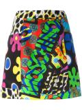 printed a-line skirt