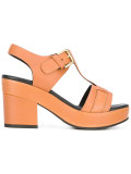 platform buckled sandals