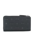embossed logo plaque wallet