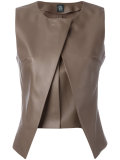 panelled sleeveless top