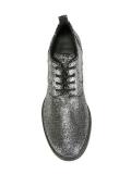 metallic lace-up shoes 