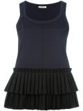 pleated tank top