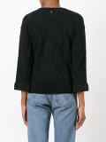 floral pattern fitted jacket