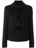 pompom detail cropped jacket