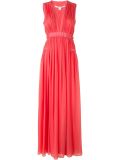 front slit ruffled long dress
