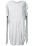 slit arms jersey dress