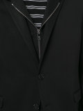 hooded blazer