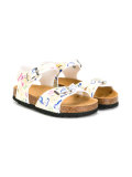 butterfly print sandals