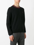 distressed crew neck jumper