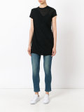 gathered short-sleeved top