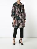 floral jacquard coat 