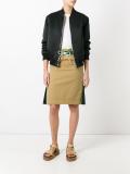 drawstring side pleat skirt