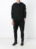 zip detail track pants