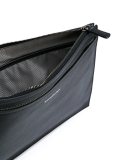 logo embossed messenger bag