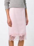 lace hem pencil skirt